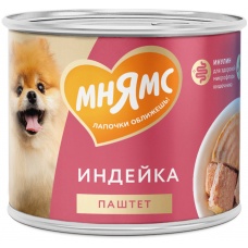 Мнямс консервы для собак Комфортное пищеварение, паштет из индейки