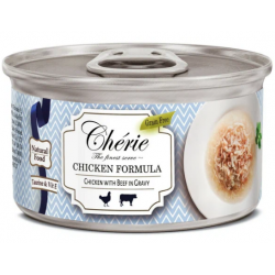 Консервы PETTRIC Cherie для кошек, куриное филе с кусочками говядины