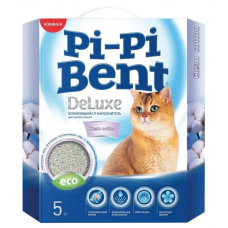 Наполнитель для кошачьего туалета Пи-Пи-Бент DeLuxe Clean Cotton 5 кг