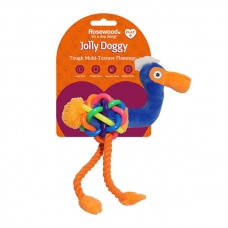 Rosewood Jolly Doggy Multi Texture Игрушка комби Фламинго для собак
