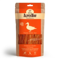 AlpenHof Лакомство грудка утиная для мел собак/щенков 50г