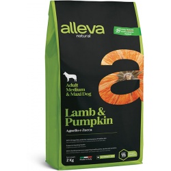 Сухой корм для взрослых собак средних и крупных пород Alleva Natural Lamb & Pumpkin Medium/Maxi