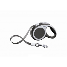 FLEXI Vario XS Tape 3 m Поводок-рулетка, лента, антрацит, до 12 кг