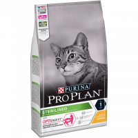 Pro Plan сухой корм для стерилизованных кошек с чувст.пищеварением курица