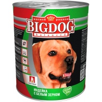 Зоогурман BIG DOG консервы для собак Индейка с белым зерном